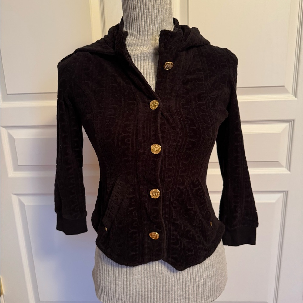 Juicy Couture velour Track jacket
